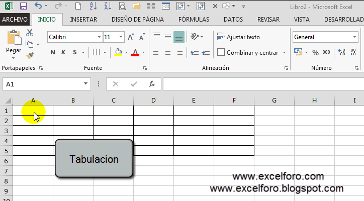 cómo tabular hojas de cálculo en excel para mac